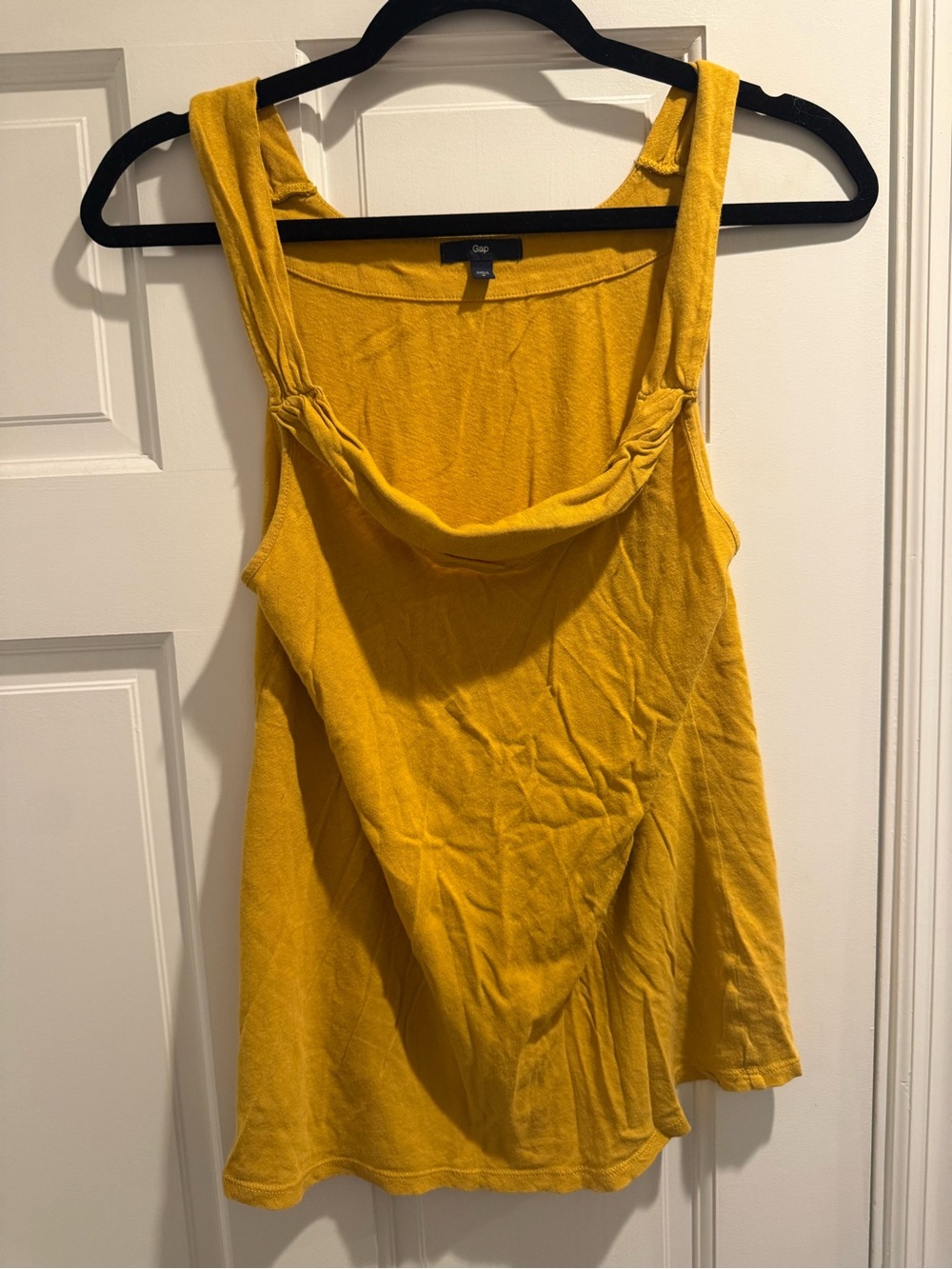 GAP Mustard Yellow Twist-Strap Tank Top